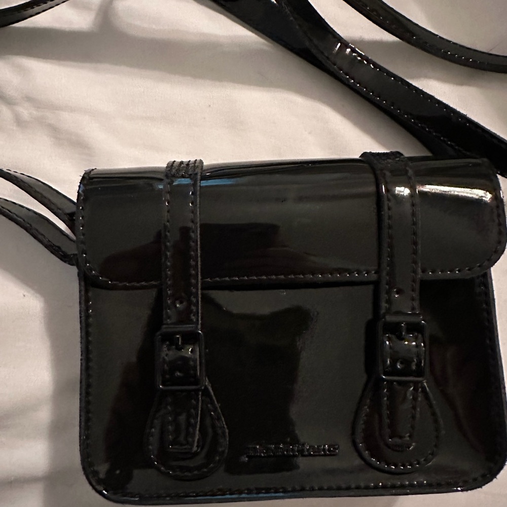 Dr. Martens Black Patent Satchel Crossbody